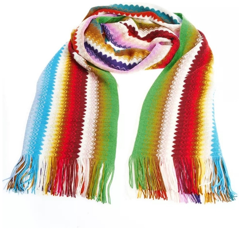 Missoni Rainbow Zigzag Scarf